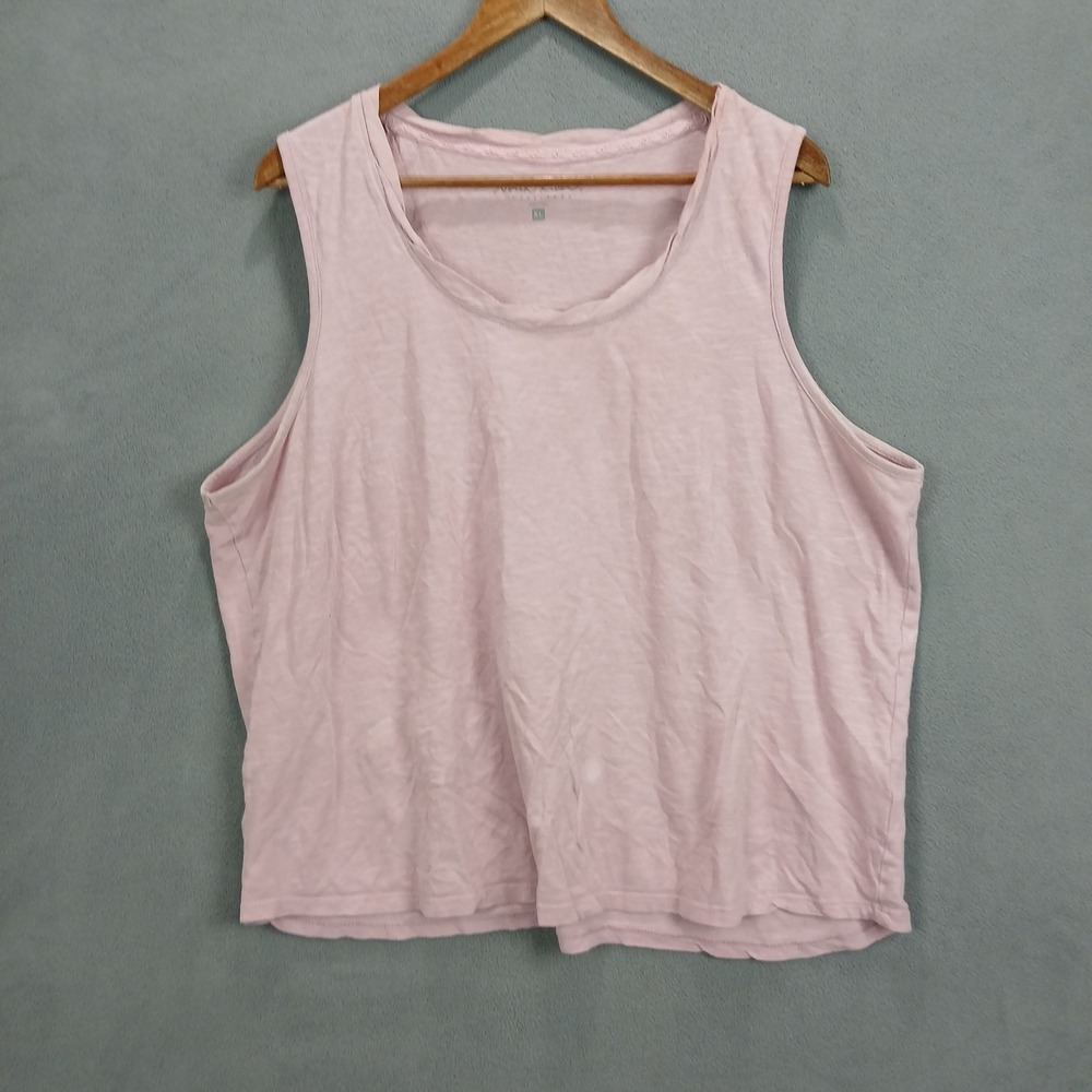North River Outfitters Tank Top Womens XL Pink Scoop Neck Wide Strap Outdoor